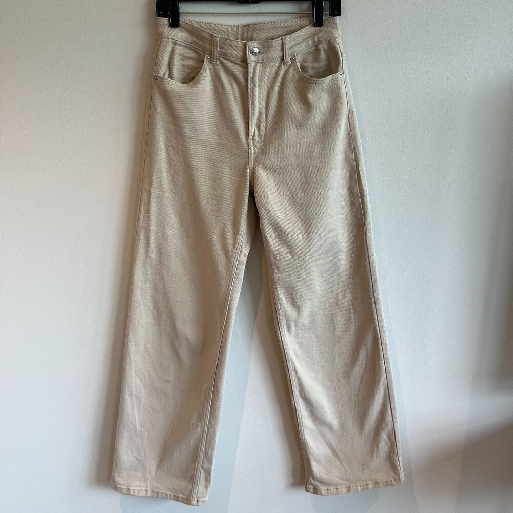 H&M Beige High-waisted Jeans